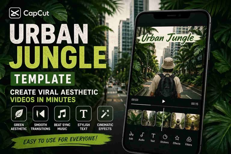 capcut urban jungle template